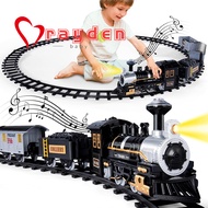 Train Set for Kids Electric Christmas Train Toys Sets for Boys Girls with Sound Include Locomotive E