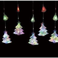 led snowflake curtain light icicle light christmas festive atmosphere light window decoration light