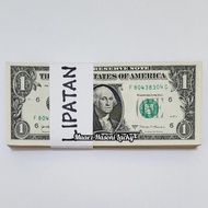 Koleksi Amerika Pecahan 1 One Dolar 100 Lembar Kondisi Lipatan Original