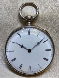 古董手上鏈銀殼 陀錶