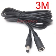 5.5mm x 2.1mm Power Extension Cable 3M 300cm 9FT CCTV LED LCD DC Jack Socket Male to female plug 5V 