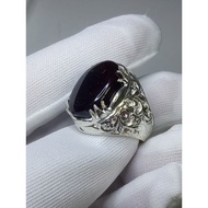 CINCIN PERAK PERMATA AKIK YAMAN ASLI