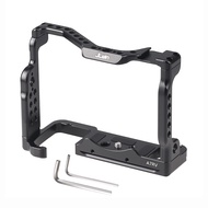MUA-JLwin A7RV Metal Camera Cage Aluminum Alloy with Quick Release Plate Cold Shoe Mount Magnetic Wr
