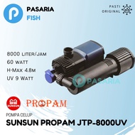 SUNSUN PROPAM JTP8000UV/JTP 8000 UV lph liter per jam Pompa Celup Kolam Ikan Rendah/Hemat Daya/Watt
