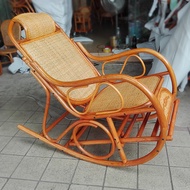 HY/JD Cold CHARMZONE Rattan Plant Rattan Woven Rocking Chair Rattan Chair Recliner for Adults and Elderly Home Balcony L