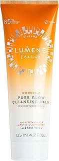 Lumene Nordic C Pure Glow Cleansing Balm - Make Up Remover Balm with Vitamin C for Skin Radiance - V