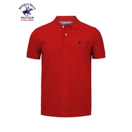 Beverly Hills Polo Club Men`s Cotton Blended Jacquard Polo Shirt in Red 25SDN1637A JQ Polo T Shirt M
