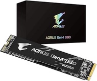 GIGABYTE AORUS Nvme Gen4 M.2 500GB PCI-Express 4.0 Interface High Performance Gaming, 3D TLC NAND Fl