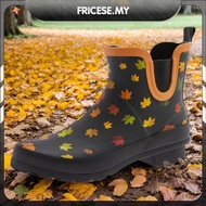 [Fricese.my] Women s Rain Boots Waterproof Garden Boots Rubber Boots Garden Shoes for Outdoor