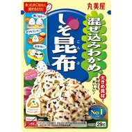 Marumiya Food Industry Wakame Mix Shiso Konbu 29g x 10 Packs - Healthy Seaweed Seasoning