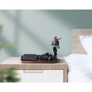 Key Storage Organiser - Acacia Wood Tray with stand