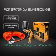 F75G TOP TUBE SPRAYGN SAVING PACKAGE AND RECOIL HOSE COMPRESSOR HOSE CHOICE SIZE 6 9 12 METERS