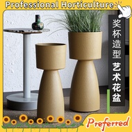 Tall torch-shaped plastic flower pot for Halloween and Christmas indoor and outdoor decoration, tall