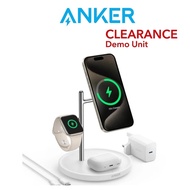 [Demo Unit Clearance] Anker MagGo Magsafe Charger 3 in 1 Wireless Charger Station Qi2 Certified 15W