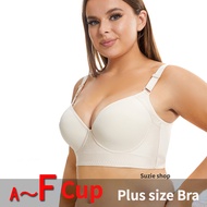 Plus size bras 34/75-50/115 A-F cup thin cup big cup beauty back bra underwire push-up seamless bra 