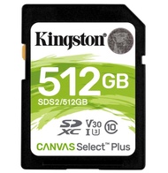 512GB SD Card KINGSTON Canvas Select Plus SDS2 (100MB/s,)