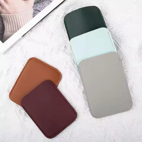 1PC Wireless Mouse Storage Bag Suitable For Magic Mouse2 Protective PU Leather Sleeve Bag Anti-scrat