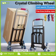 Foldable Shopping Trolley Cart Multifunction Push Cart Luggage Grocery Storage Cart