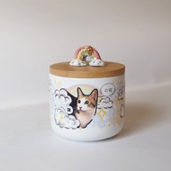 客製圓罐 S碼 狗 貓 兔 鼠 寵物 瓶子 樽 家居裝飾 紀念 骨灰甕