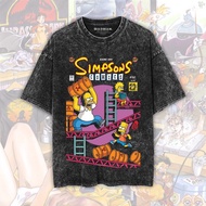 MADMAN Kaos The Simpsons Premium Oversize Stone Wash T-Shirt | Cartoon t-shirt | Washed | WO SIMPS-3
