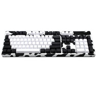 YMDK 104 Blank ANSI ISO White Black Mixed PBT OEM Profile Keycap For 104 TKL 60 MX Switches Mechanical Gaming Keyboard