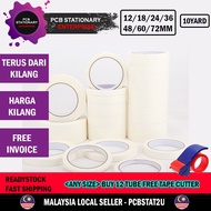 Masking Tape 12mm 18mm 24mm 48mm 60mm 72mm x 18 Yard / DIRECT FACTORY Paper Tape