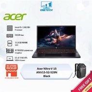 Acer Nitro V15 ANV15-52-529N Gaming Notebook - Black (I5-13420H/16GB/512GB NVME/RTX5050 8GB/W11/2Y)