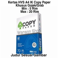 -A4 HVS PAPER COPY PAPER 70GRAM A4 COPY PAPER PHOTOCOPY PAPER COPY PAPER - IK COPYPAPER 70