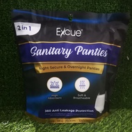 EXCUE Sanitary Panties Overnight Pants 2in1