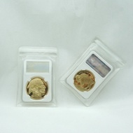 5 Buah/Lot Lndian Head - Liberty Buffalo Koin Berlapis Emas Amerika