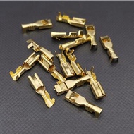 50PCS 2.8 Square Plug Spring Thorn Plug Spring Connector 2.8mm Female Cold Press Terminal Block 2.8 