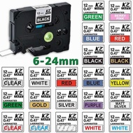 6-24mm Compatible TZe-231 TZe121 TZ335 241 251 345 Label Laminated Tape FOR PT-H110 PT-210D PT-E550W