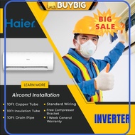 ⭐ [100% ORIGINAL] ⭐ ️Haier Inverter 1.0HP2.5HP R32 Air Conditioner PWP Aircond Installation HSU-VTHHSU-VQCHSU-VQAHSU-VXA Series
