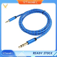 [UTnus9ddL] 3.5mm to 6.35mm Adapter Aux Cable for Mixer Amplifier Gold Plated 3.5 Jack to 6.5 Jack A