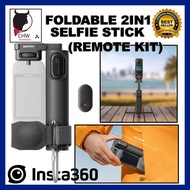SELFIE STICK FOLDABLE 2IN1 STICK REMOTE KIT FOR INSTA360 CAMERA