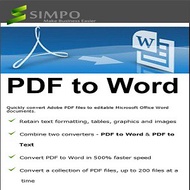 Simpo PDF to Word v3.5.1.0 Full Version PDF to Microsoft Word Conversion Software