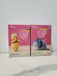 日本景品 日版 Fluffy Puffy Winnie the pooh 小熊維尼 Eeyore 伊唷 驢仔 figure 模型