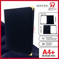 KENTZAI Signing Ceremony Folder -  A4 Doc Holder VELVET - Navy Blue / Majlis Menandatangani Perjanji