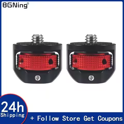 2pcs 360 Swivel Camera Stand Mount 1/4 Screw Adapter for GoPro Insta360 One X X2 R POCKET 2 FIMI PAL