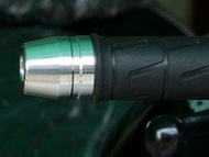 AGRAS 300-477-000B Ninja Bar End, Outer Diameter 1.3 inches (32 mm), One-Piece Type, Blue