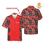 Red Bowling V2 Custom Name CASUAL HAWAIIAN Shirt, Size XS-6XL, Style Code61