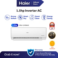 [4 Star] Haier 1.5HP Smart Clean Smart Dry Inverter Air Conditioner / AirCond / 冷气 HSU-13VQA22