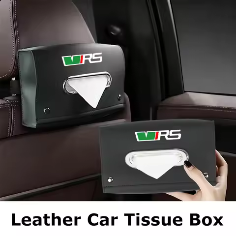 Car Tissue Box Armrest Paper Napkin Storage Bag Accessories For Skoda VRS Octavia PRO Kodiaq Elroq K