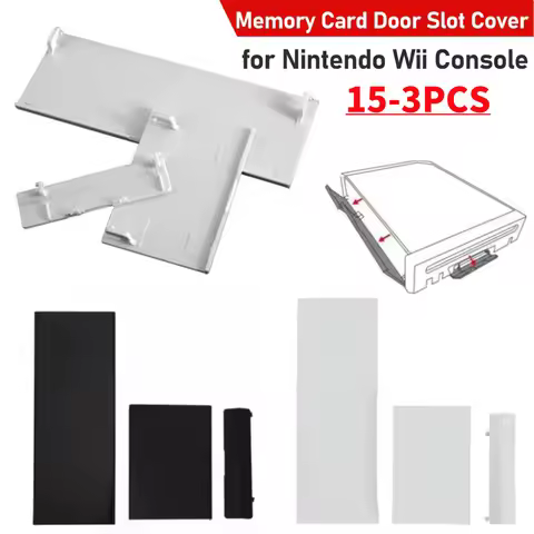 15-3pc Memory Card Door Slot Cover Lids Replacement Memory Port Door Baffle Covers Game Console Acce