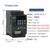 【Brand Designated Store】SAKO SKI780 380V 0.75KW/1.5KW/2.2KW/4KW/5.5KW 220V 1HP Mini VFD 3-Phase Inpu