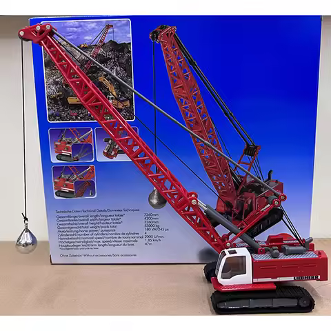 SIKU Diecast Alloy 1:87 Scale Liebherr Crawler Crane Cars Model Adult Toys Classics Souvenir Gifts O