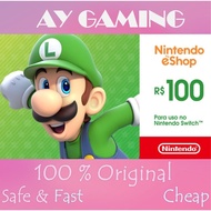 Nintendo Switch eShop Brazil Credit15 25 30 50 BRL Nintendo Games