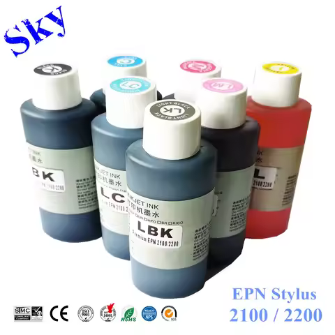 Dye refill ink suit for Epson T0341 - T0347 ,7colors ink , replacement ink suit for Epson Stylus Pho