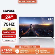 ☬Digital TV 24 Inch EXPOSE Television 4K LED TV 32 Inch Digital TV FHD 1080P With HDMIVGAUSB 5-Year Warranty♥