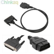 CHINKMY Diagnostic Extension Cord, Male to Male Universal OBD2 to DB25 Main Cable, Replaceable 59.06